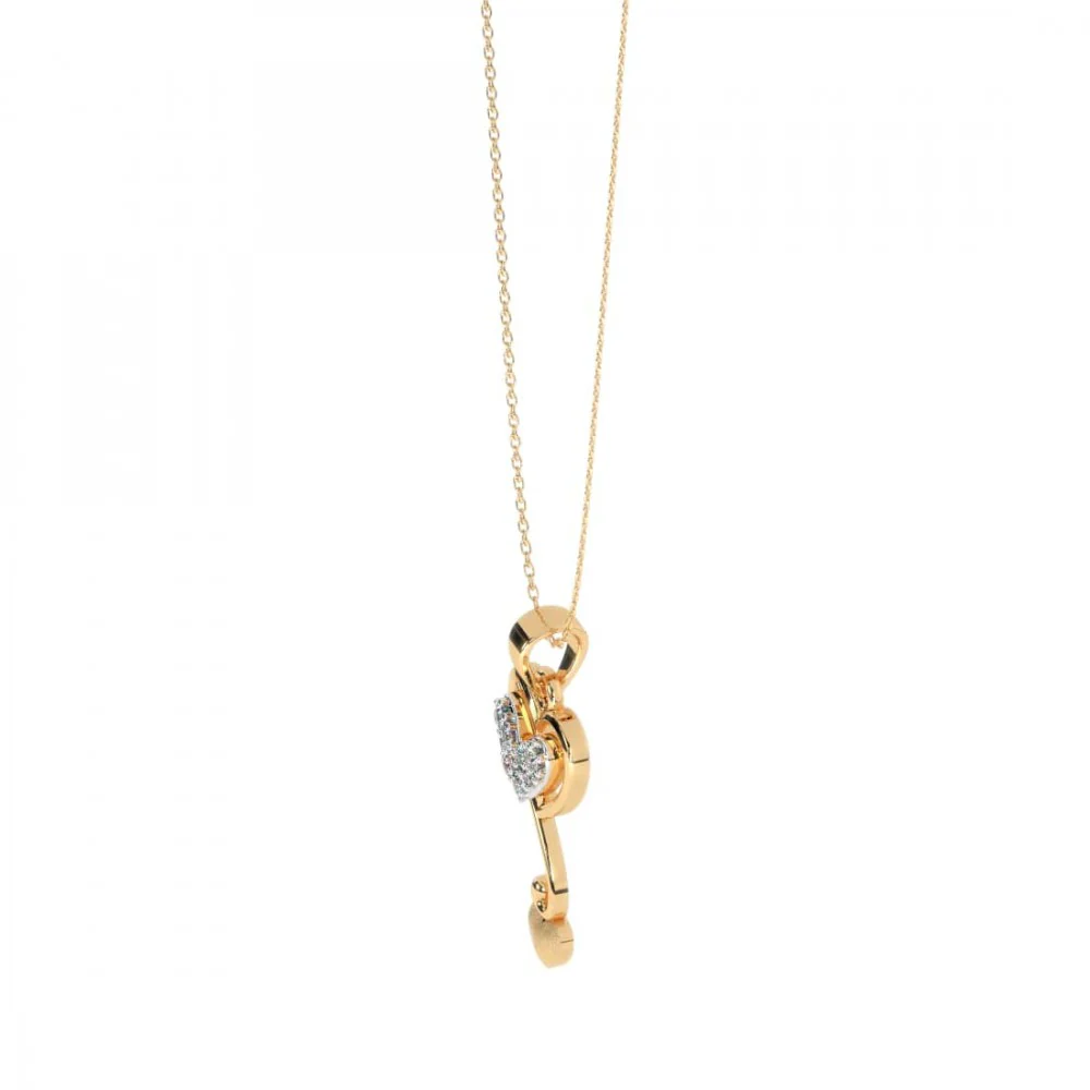 22KT (916) Yellow Gold Pendant For Women - Image 6
