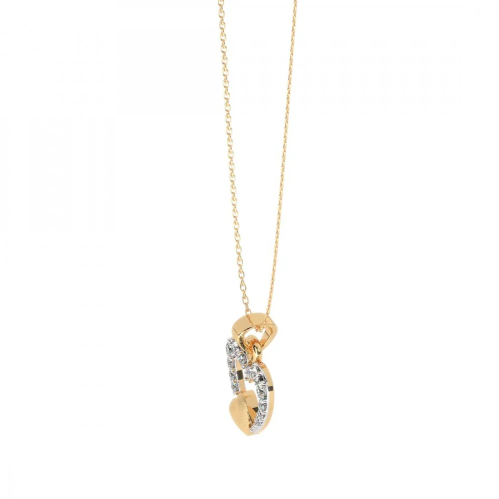 22KT (916) Yellow Gold Pendant For Women - Image 6