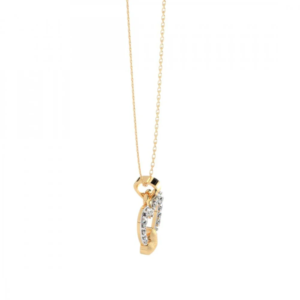 22KT (916) Yellow Gold Pendant For Women - Image 7