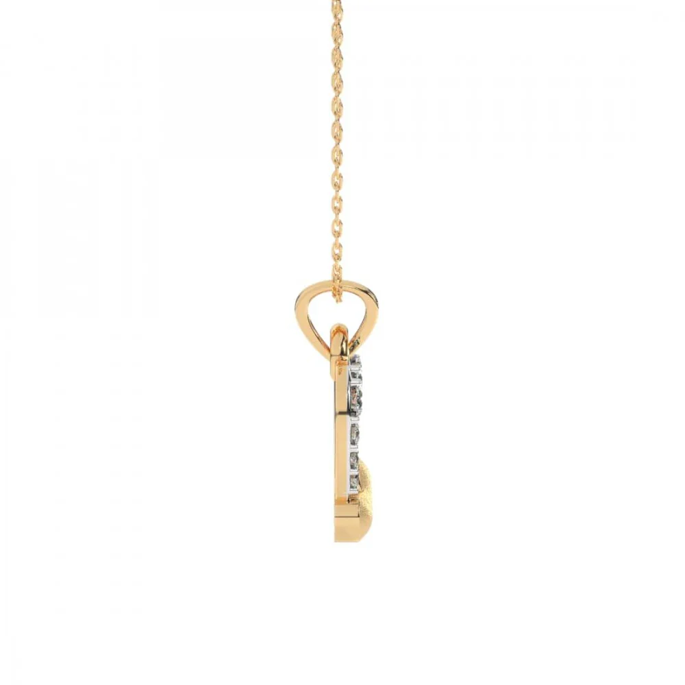 22KT (916) Yellow Gold Pendant For Women - Image 8