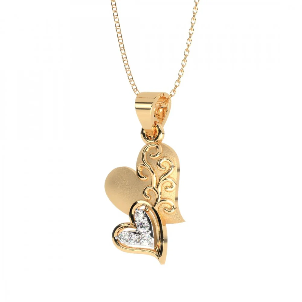 22KT (916) Yellow Gold Pendant For Women - Image 9
