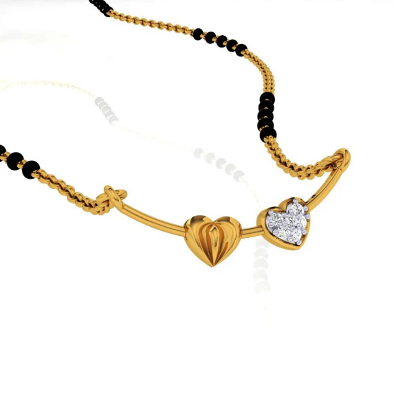 22KT (916) Yellow Gold Pendant For Women - Image 4