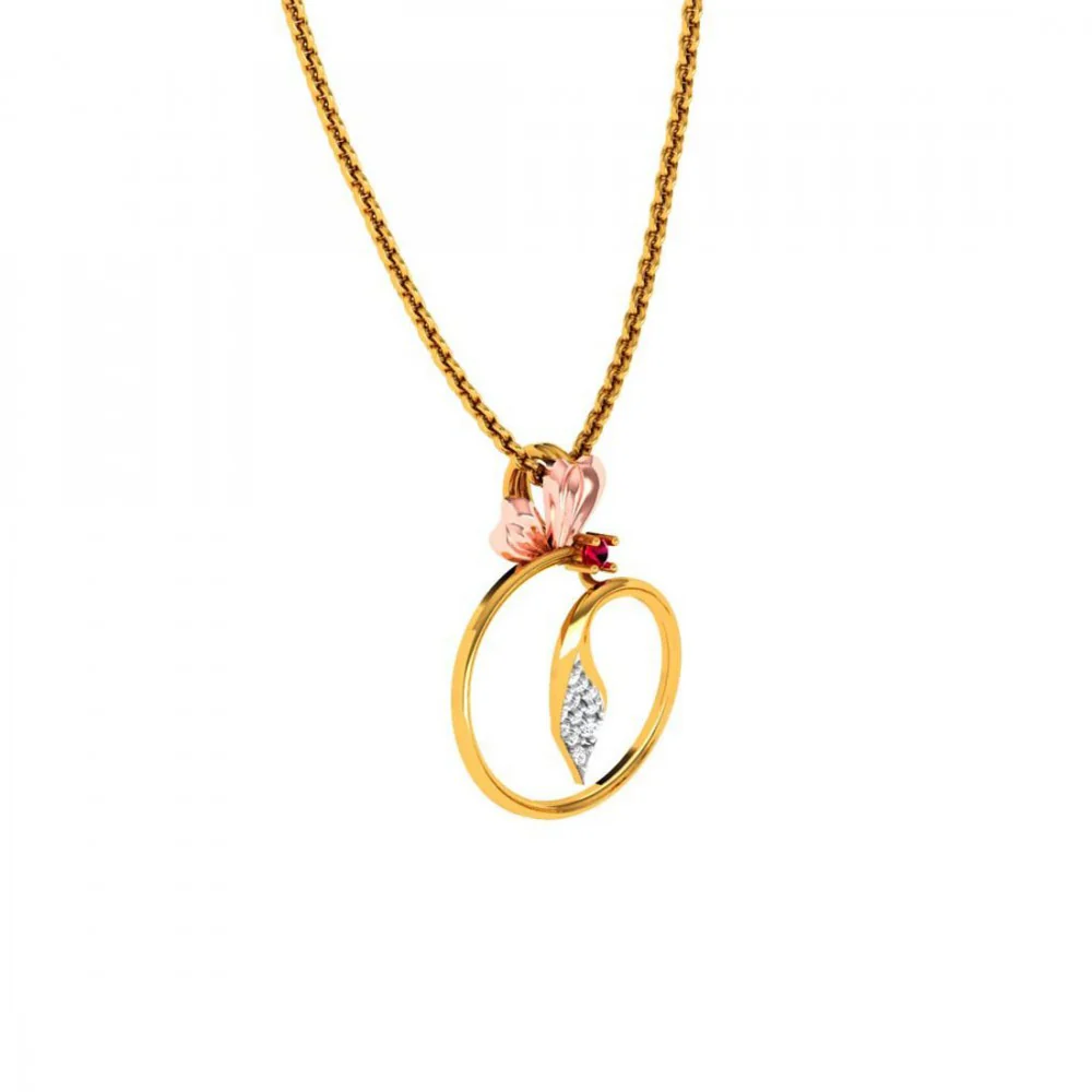 22KT (916) Yellow Gold Pendant For Women - Image 5
