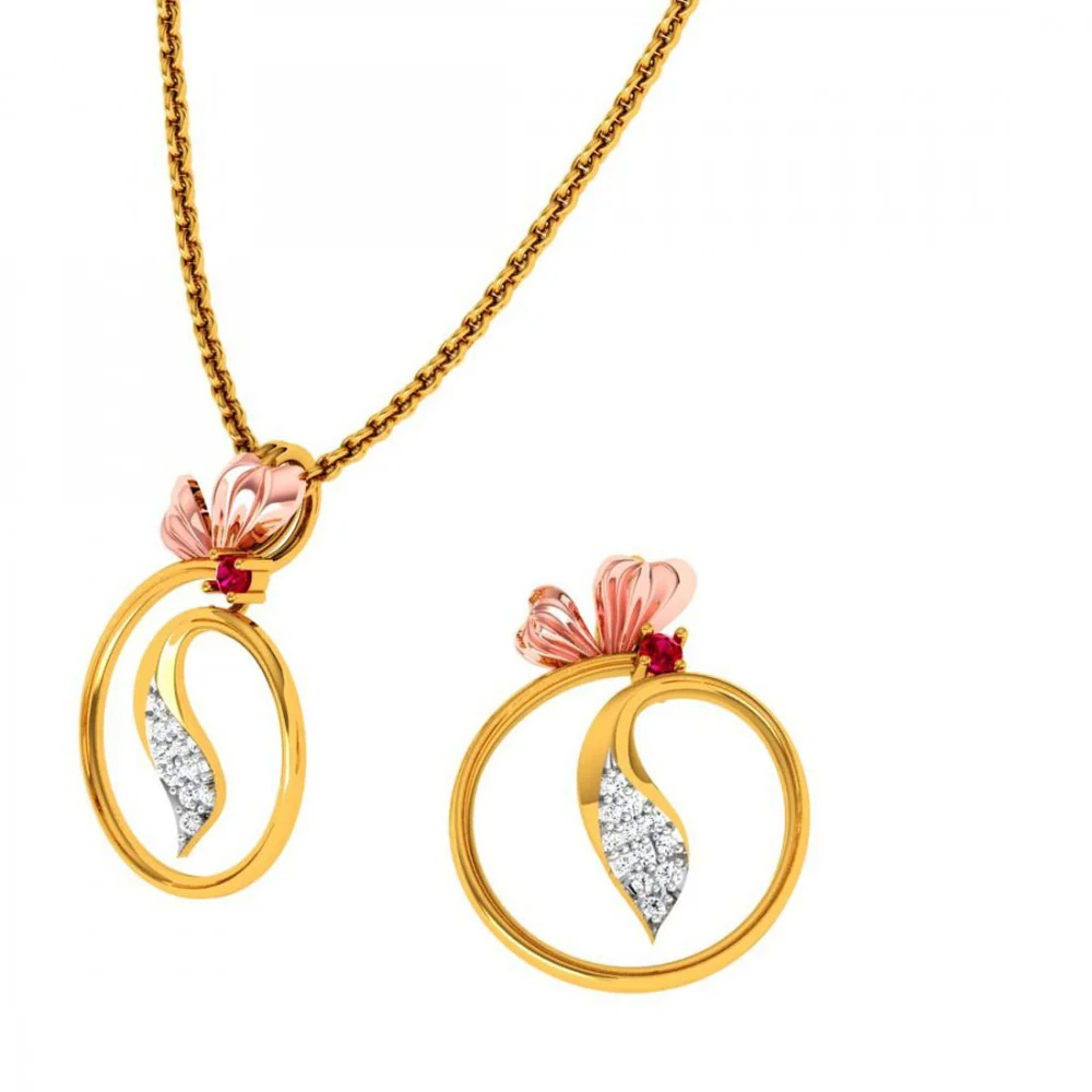 22KT (916) Yellow Gold Pendant For Women - Image 7