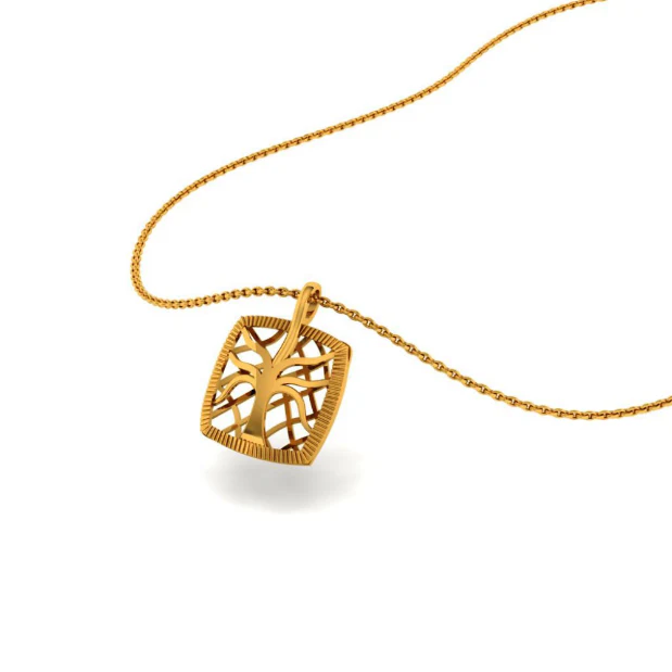 22KT (916) Yellow Gold Pendant For Women - Image 7