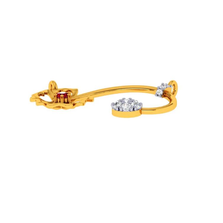 22KT (916) Yellow Gold Pendant For Women - Image 2