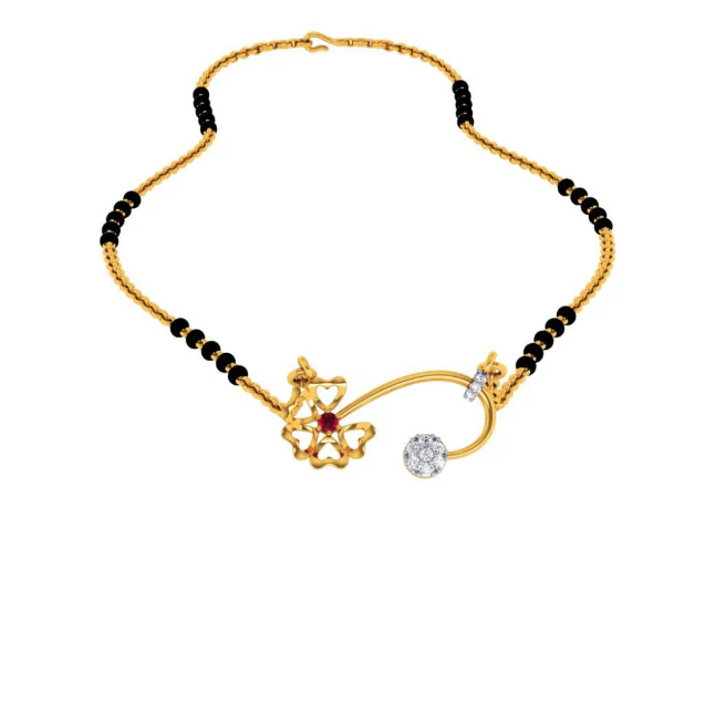 22KT (916) Yellow Gold Pendant For Women - Image 4