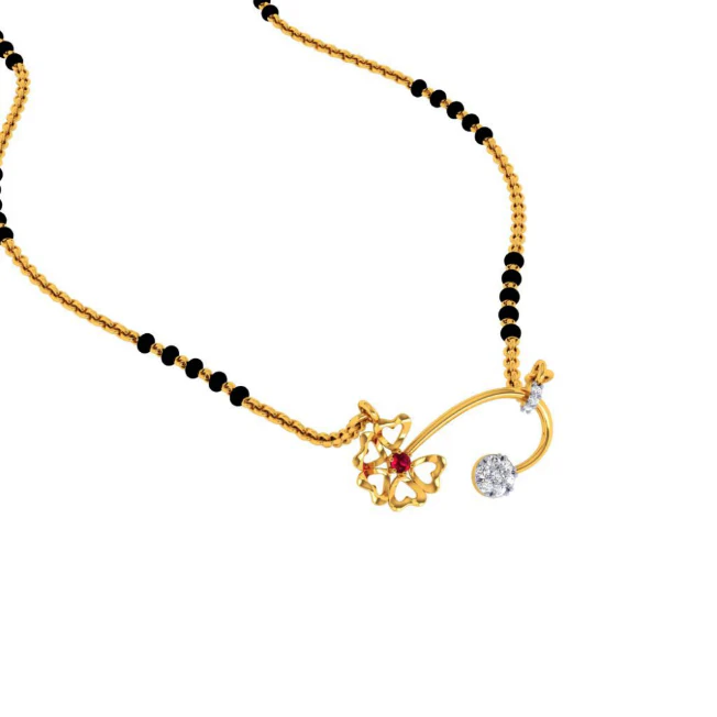 22KT (916) Yellow Gold Pendant For Women - Image 5
