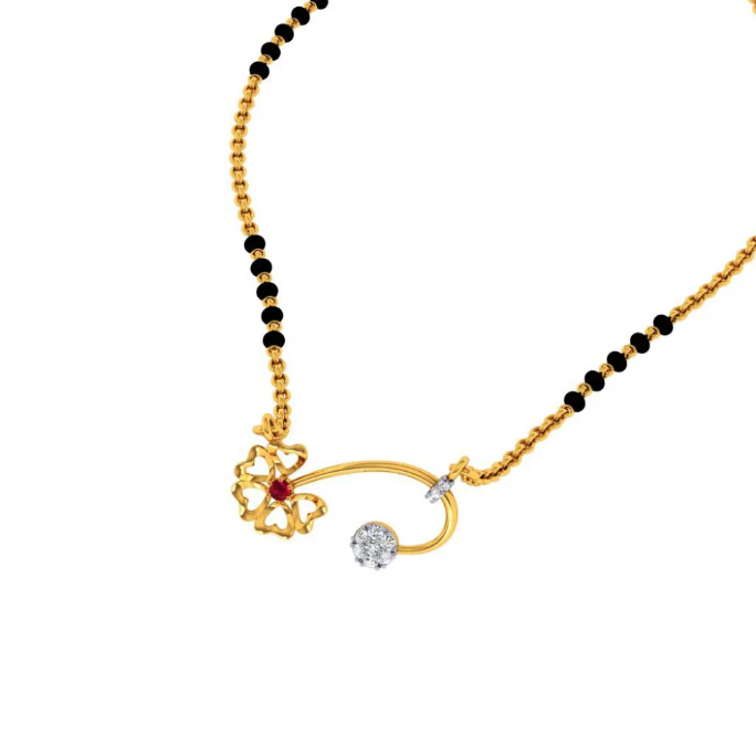 22KT (916) Yellow Gold Pendant For Women - Image 6