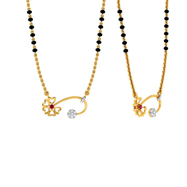 22KT (916) Yellow Gold Pendant For Women - Image 9