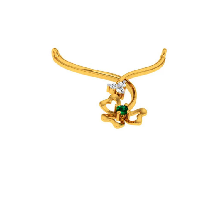 22KT (916) Yellow Gold Pendant For Women - Image 2