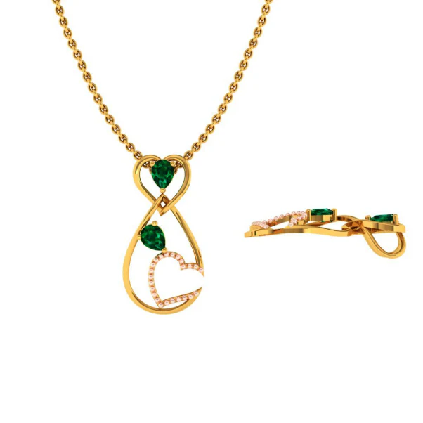 22KT (916) Yellow Gold Pendant For Women - Image 4