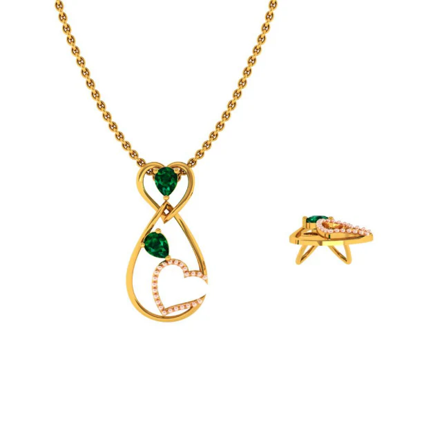22KT (916) Yellow Gold Pendant For Women - Image 5