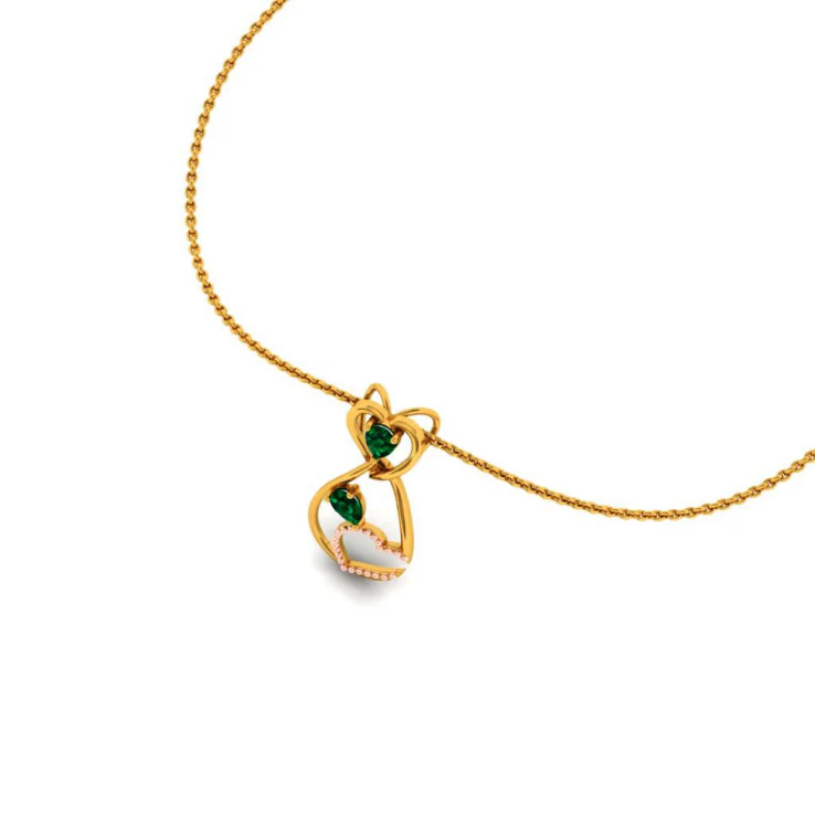 22KT (916) Yellow Gold Pendant For Women - Image 8