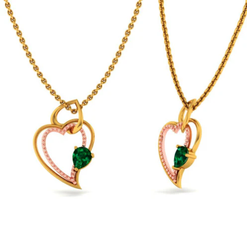 22KT (916) Yellow Gold Pendant For Women - Image 2