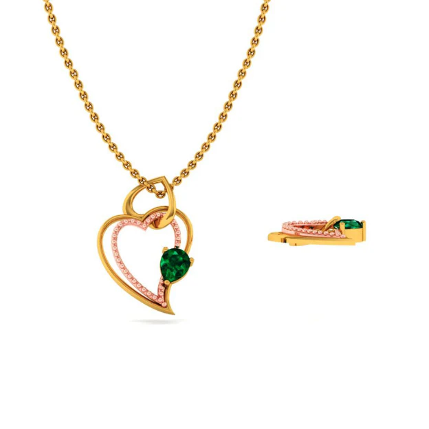 22KT (916) Yellow Gold Pendant For Women - Image 4