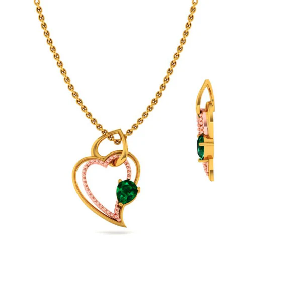 22KT (916) Yellow Gold Pendant For Women - Image 5