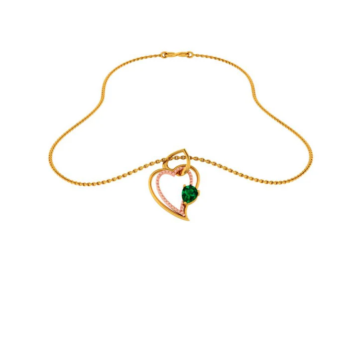 22KT (916) Yellow Gold Pendant For Women - Image 7