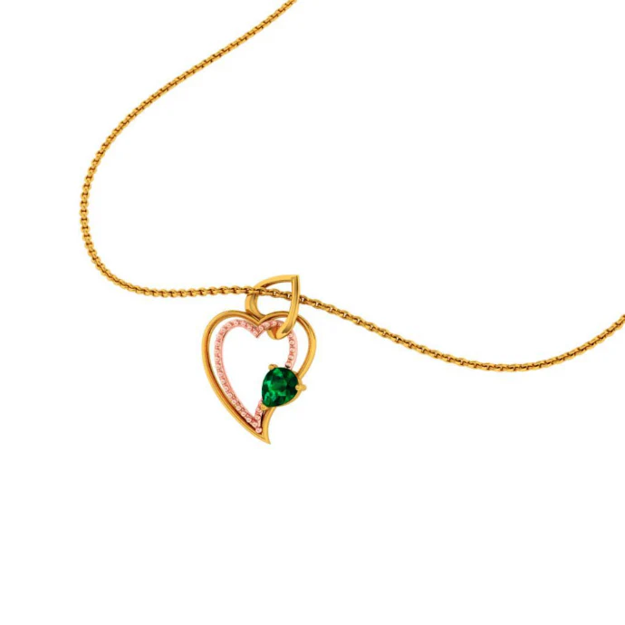 22KT (916) Yellow Gold Pendant For Women - Image 8