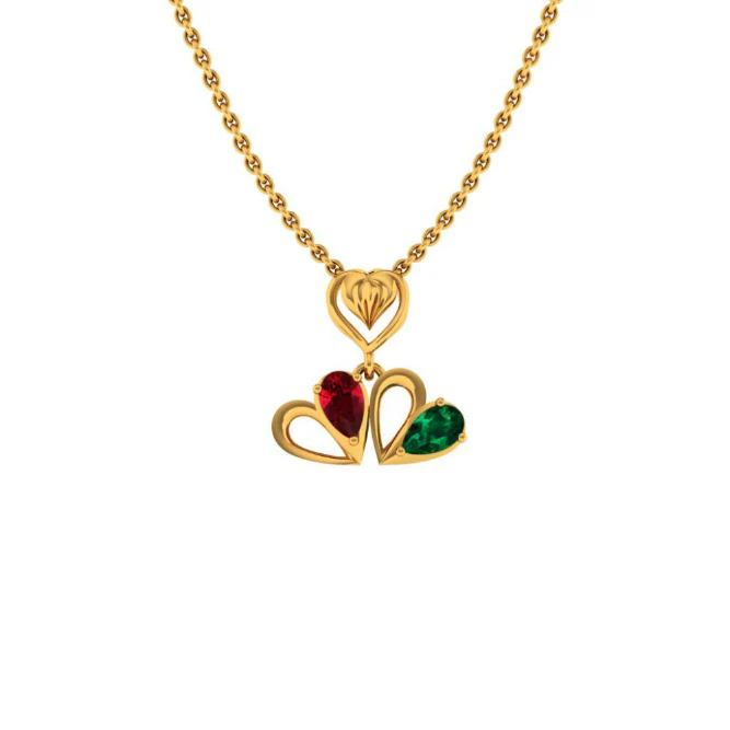 22KT (916) Yellow Gold Pendant For Women