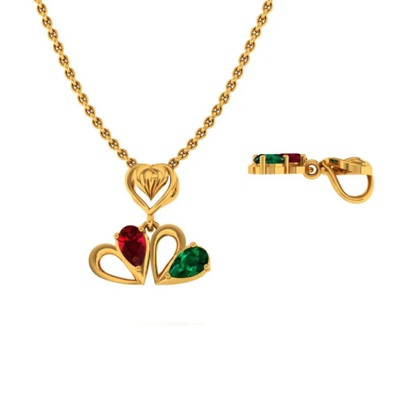22KT (916) Yellow Gold Pendant For Women - Image 6