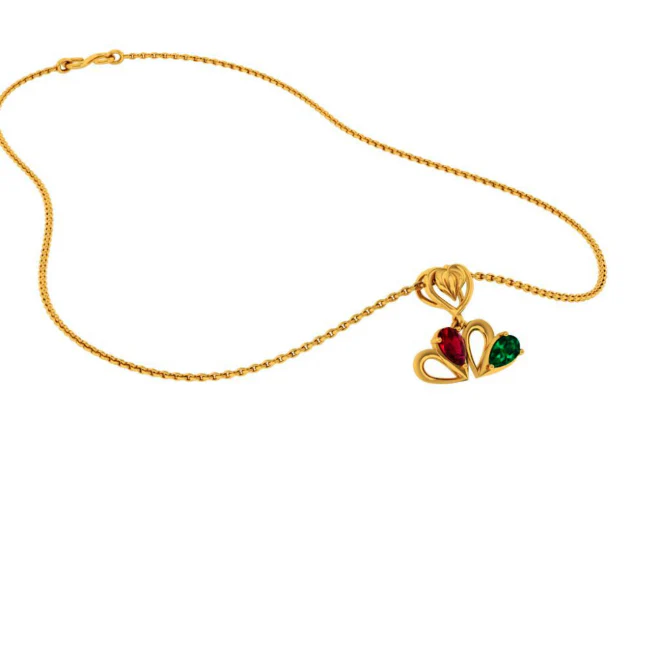22KT (916) Yellow Gold Pendant For Women - Image 8