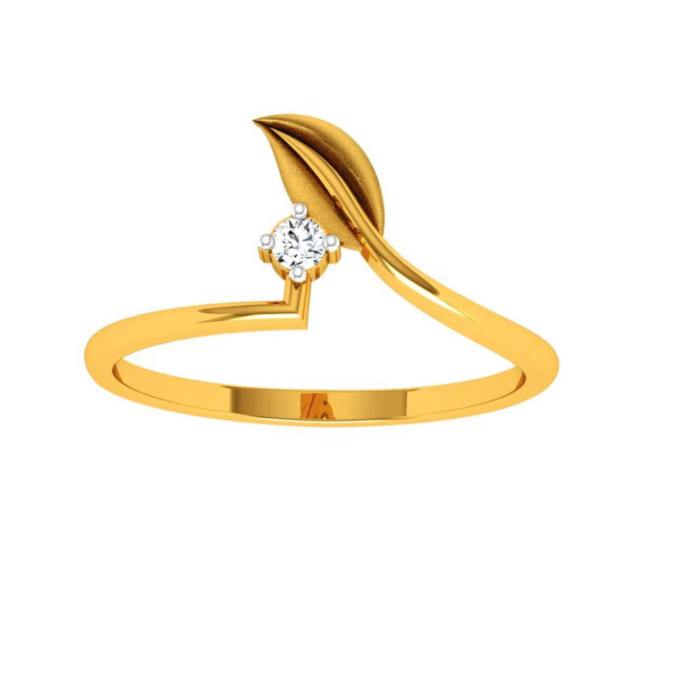 22KT (916) Yellow Gold Ring For Woman - Image 6