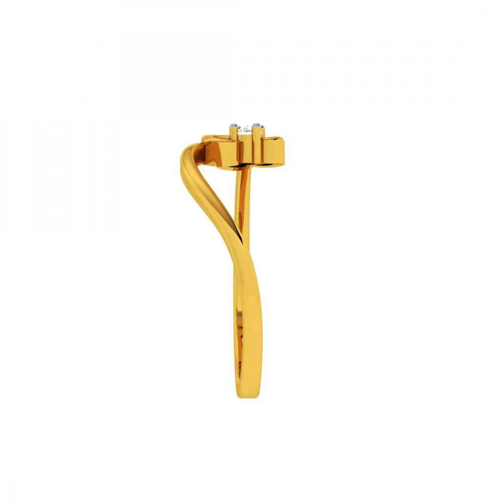 22KT (916) Yellow Gold Ring For Women - Image 3
