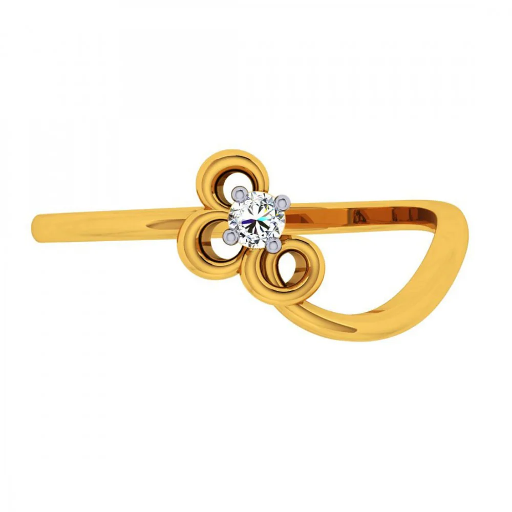 22KT (916) Yellow Gold Ring For Women - Image 9