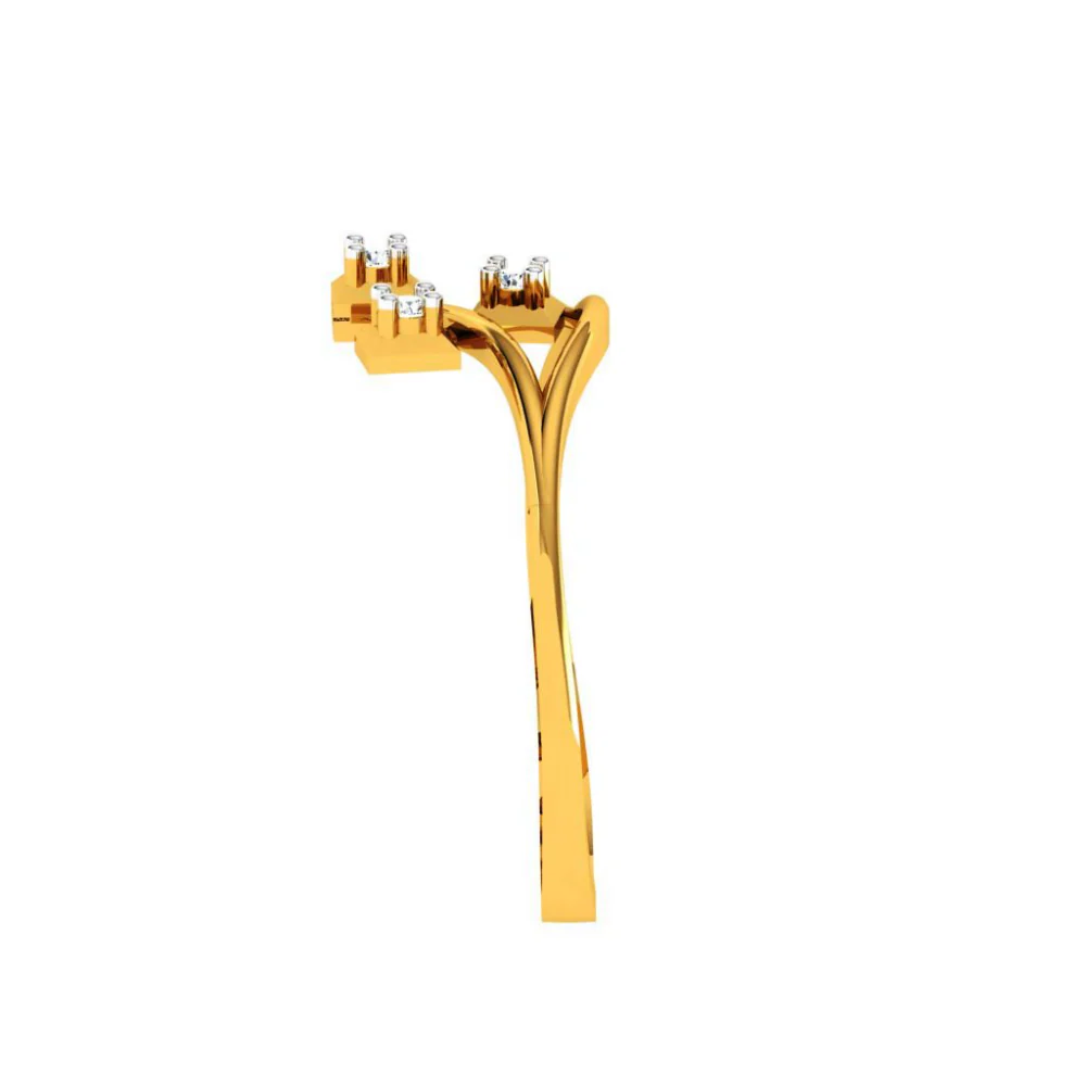 22KT (916) Yellow Gold Ring For Women - Image 3
