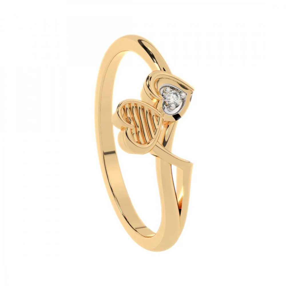 22KT (916) Yellow Gold Ring For Women - Image 2