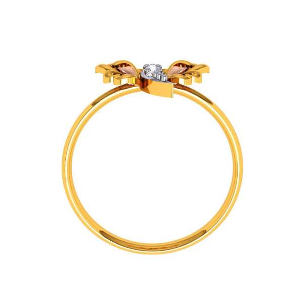 22KT (916) Yellow Gold Ring For Women - Image 3