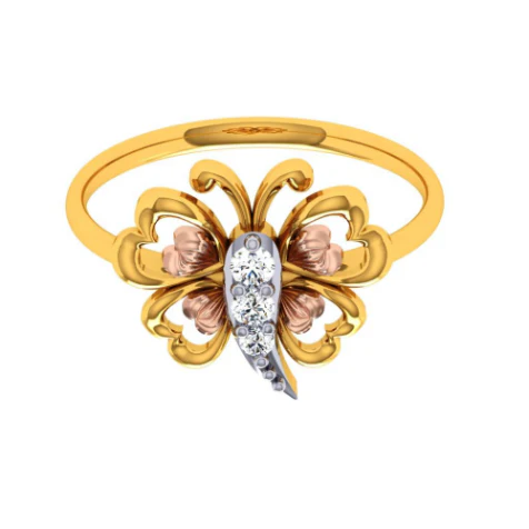 22KT (916) Yellow Gold Ring For Women - Image 7