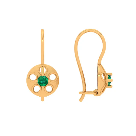 22KT Elegant & Classy Gold Earring Design For Any Occasion - Image 3
