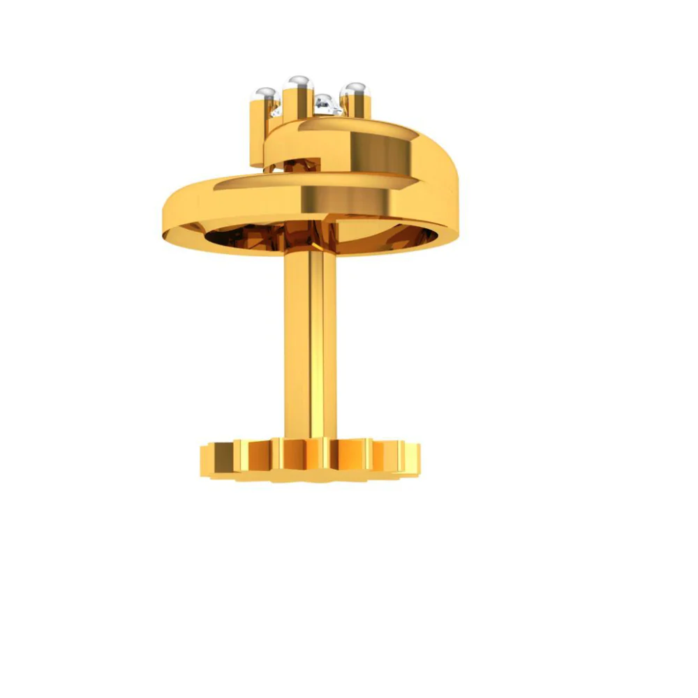 22KT Exclusive Gold Nose Ring With Impeccable Precision - Image 4
