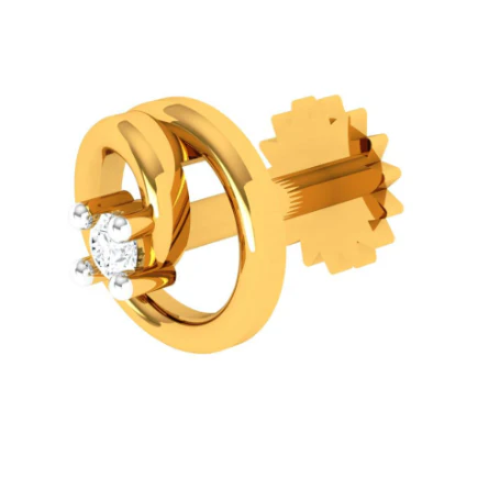 22KT Exclusive Gold Nose Ring With Impeccable Precision - Image 5