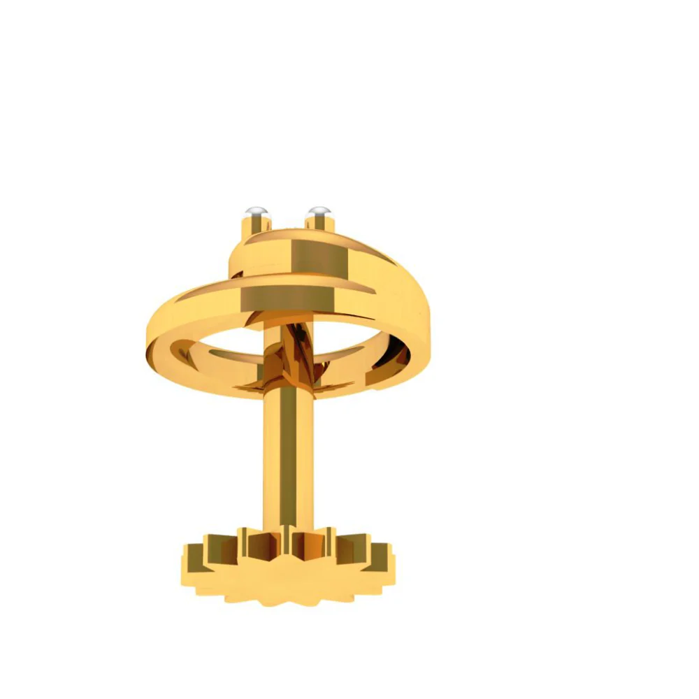 22KT Exclusive Gold Nose Ring With Impeccable Precision - Image 6
