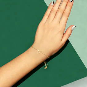 22KT Musical Note Gold Bracelet From Online Exclusive Collection - Image 6