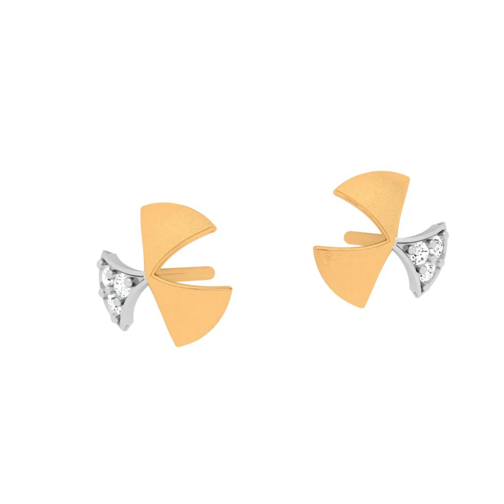 22KT Windmill Themed Gold Earring Design For Festivities Ahead - Image 6