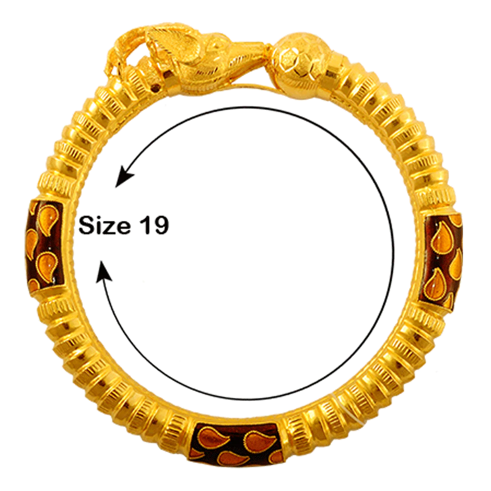 22KT Yellow Gold Bangle For Women - Image 2