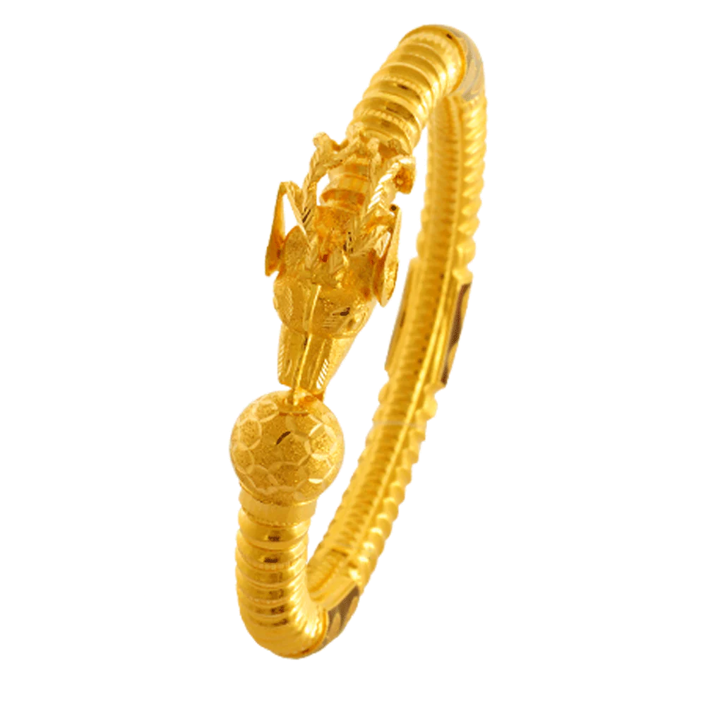22KT Yellow Gold Bangle For Women - Image 5