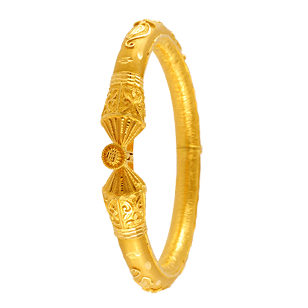 22KT Yellow Gold Bangle For Women - Image 2