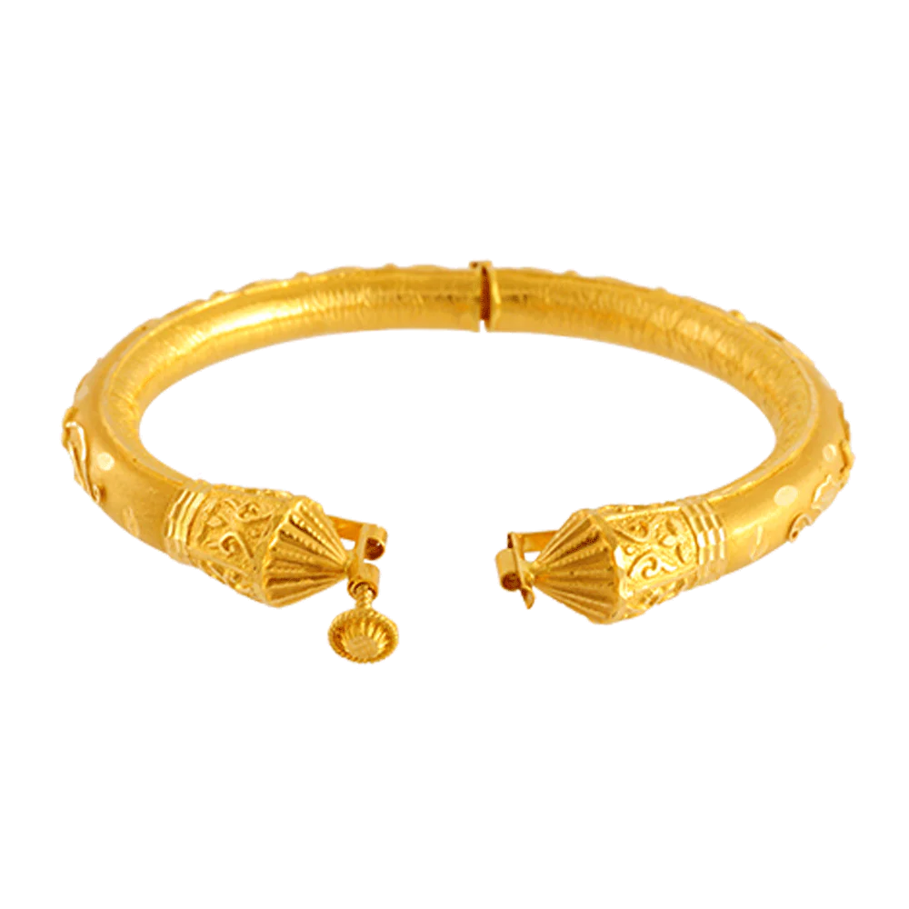 22KT Yellow Gold Bangle For Women - Image 4