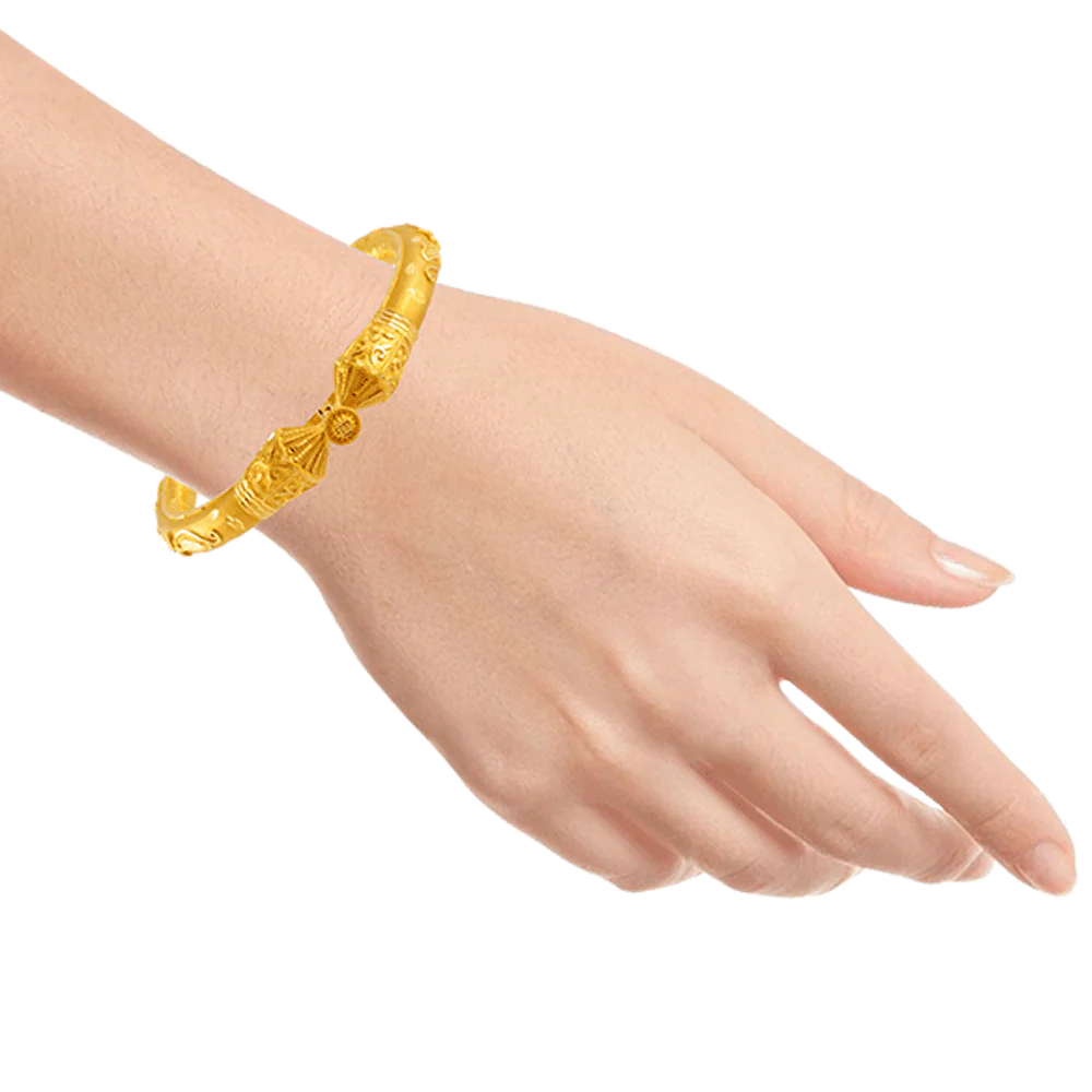 22KT Yellow Gold Bangle For Women - Image 5