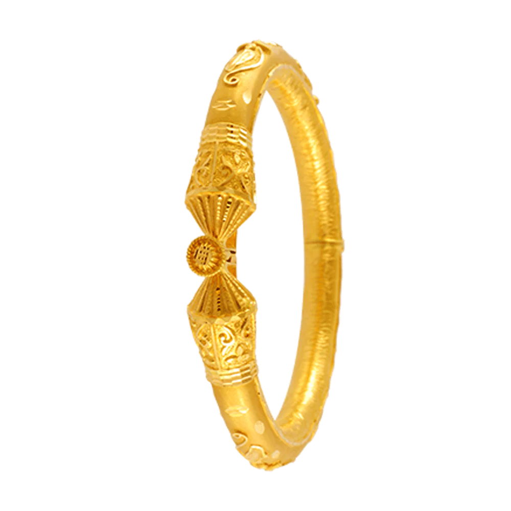 22KT Yellow Gold Bangle For Women - Image 2