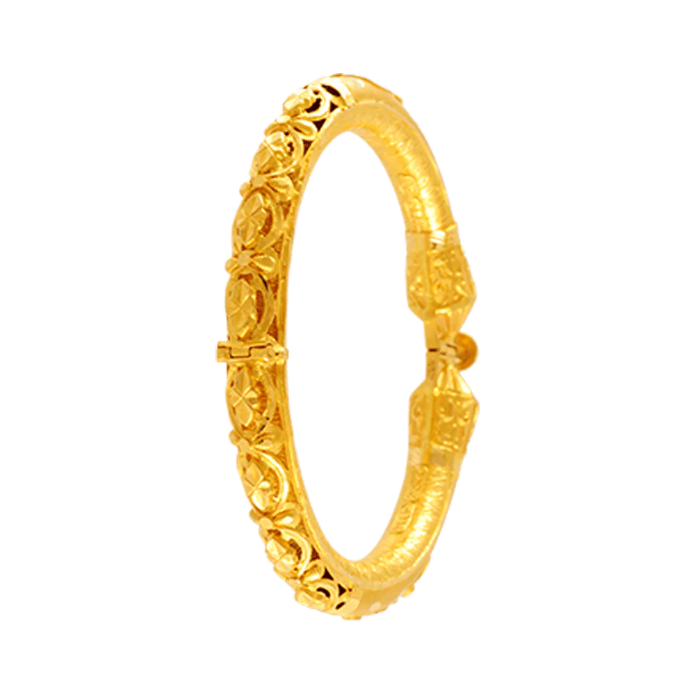 22KT Yellow Gold Bangle For Women - Image 3