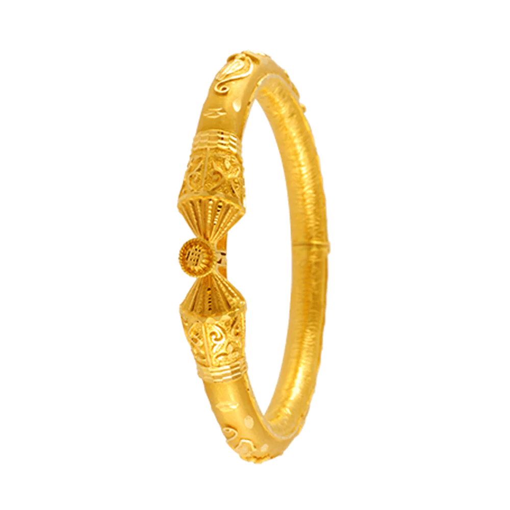 22KT Yellow Gold Bangle For Women - Image 2