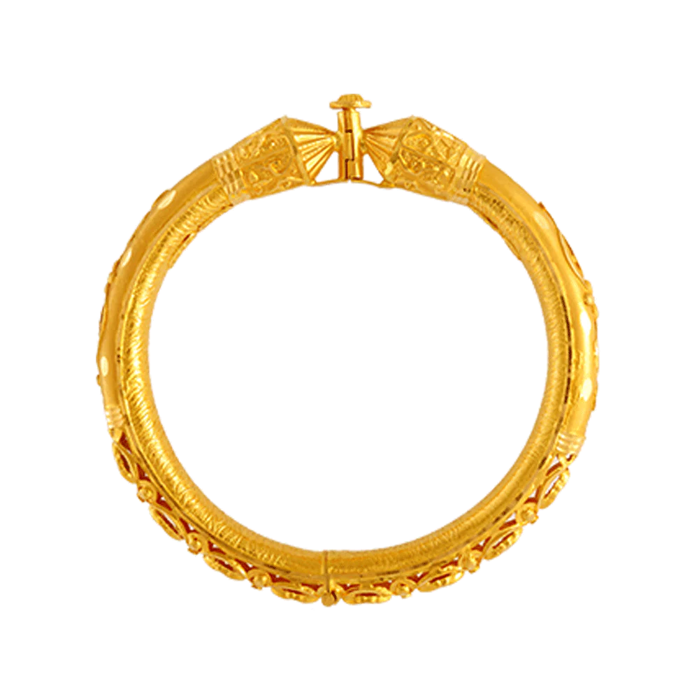 22KT Yellow Gold Bangle For Women - Image 4