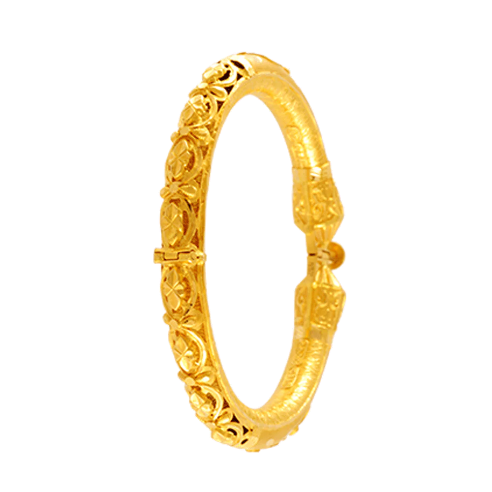 22KT Yellow Gold Bangle For Women - Image 3