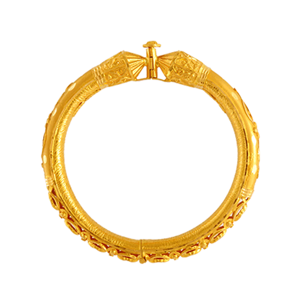 22KT Yellow Gold Bangle For Women - Image 4